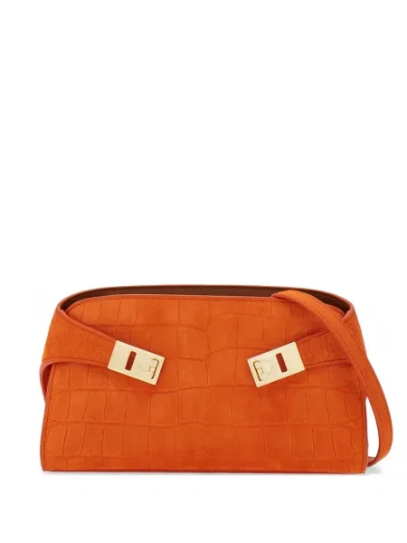 Mini geanta crossbody Ferragamo mini portocaliu