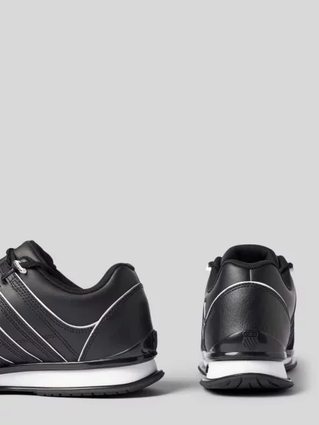 Sneakersy ze skóry z detale z logo model „Rinzler“ K-swiss czarne