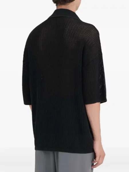 Tricou études Studio cu decolteu în V negru
