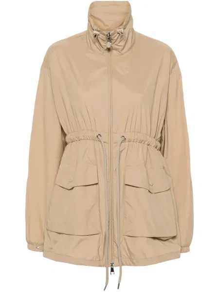 Parka Moncler brązowa