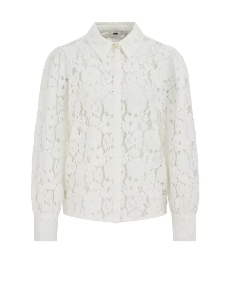 WE Fashion Bluză murdar alb