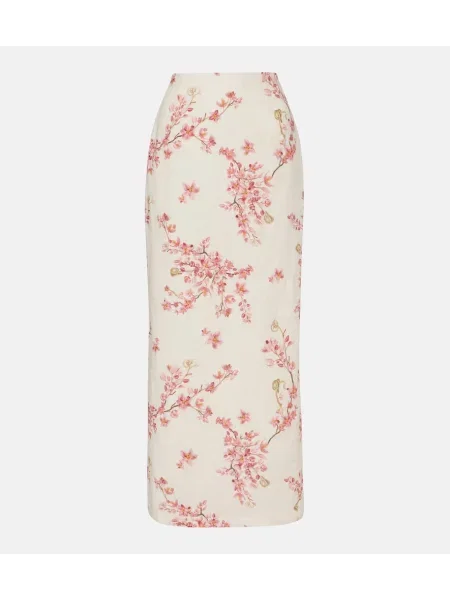 Fusta maxi Agua By Agua Bendita de in alb
