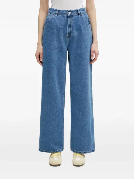 Blugi cu picior larg Carhartt Wip albastru
