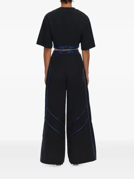 Tricou Off-white din jerseu alb