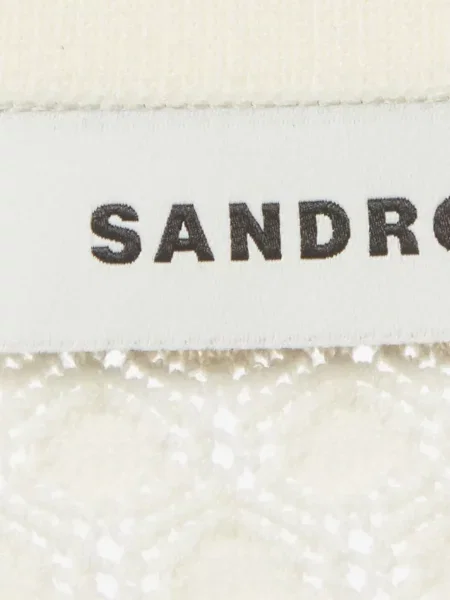 Cardigan Sandro alb