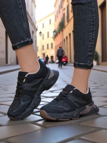 Sneakerși Resti negru