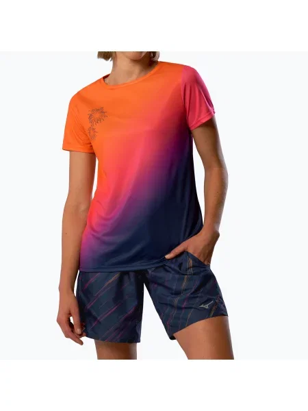 Футболка для бігу Mizuno Summer Pack QD Tee yuuyake