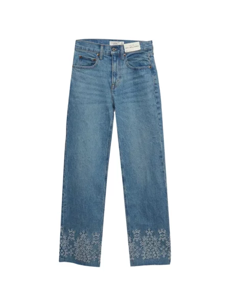 Blugi cu picior larg Abercrombie & Fitch albastru