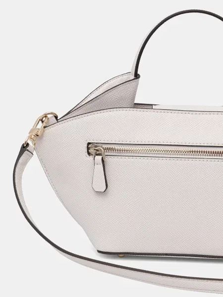 Guess torebka tote z imitacji skóry PATSIE biała