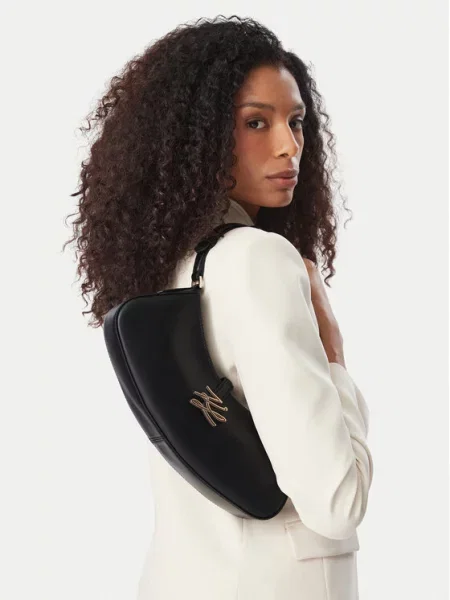 Karl Lagerfeld Torba za na rame AUTOGRAPH crna