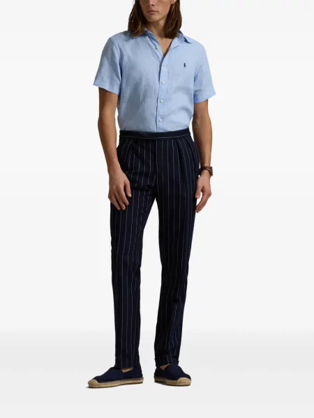 Pletene sportske kratke hlače Polo Ralph Lauren s printom bijela