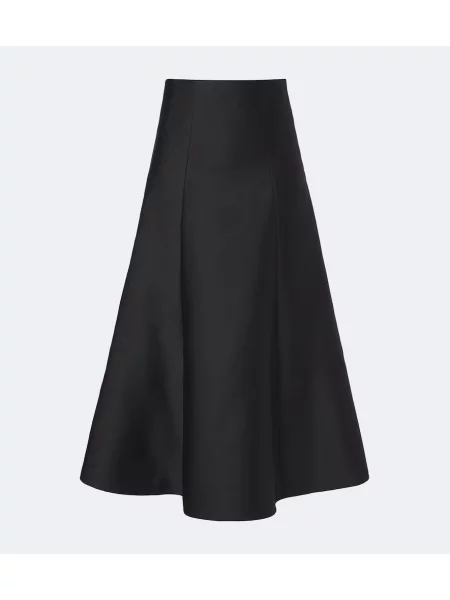 Tafta fustă midi Roland Mouret negru