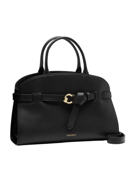 Torebka Coccinelle skórzana czarna