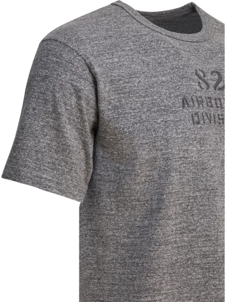 Tricou Buzz Ricksons cu imagine cu decolteu rotund gri