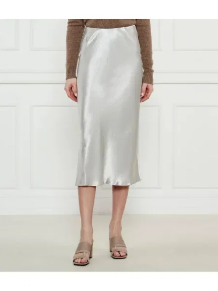 MM Szatén szoknya Alessio ezüstszínű