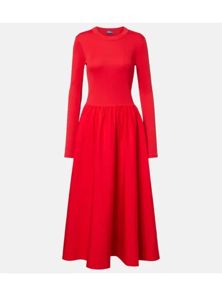 Rochie midi Polo Ralph Lauren până la genunchi de costum roșu