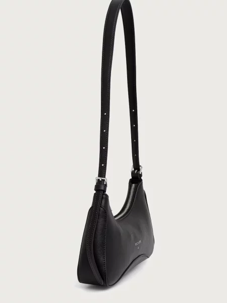Geanta hobo Patrizia Pepe din piele negru