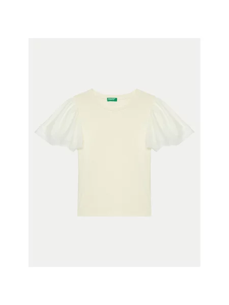 United Colors Of Benetton Футболка Écru Regular Fit