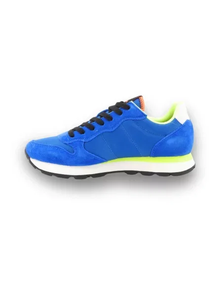 Sneakersy Sun68 skórzane niebieskie