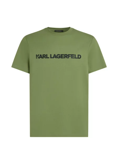 Tricou Karl Lagerfeld cu autograf verde