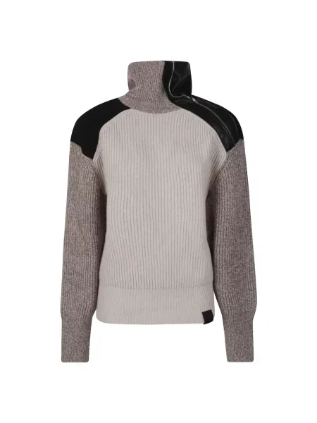 Lniany sweter Stella Mccartney szary