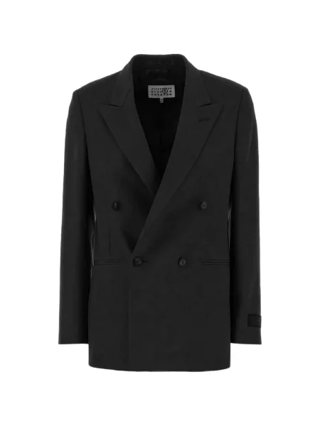 Dvouřadé sako Mm6 Maison Margiela černé