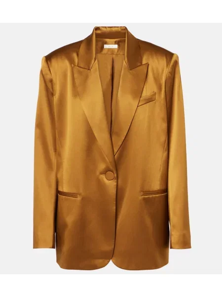 Sacou The Sei din satin maro