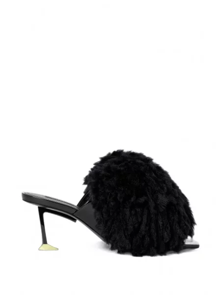 Papuci tip mules Givenchy din piele de lac negru