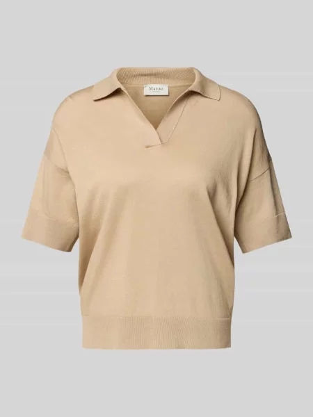 Koszulka polo o kroju regular fit z mieszanki bawełny i lnu Maerz Muenchen