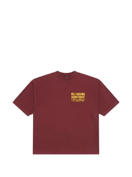 Tricou Willy Chavarria cu imagine roșu