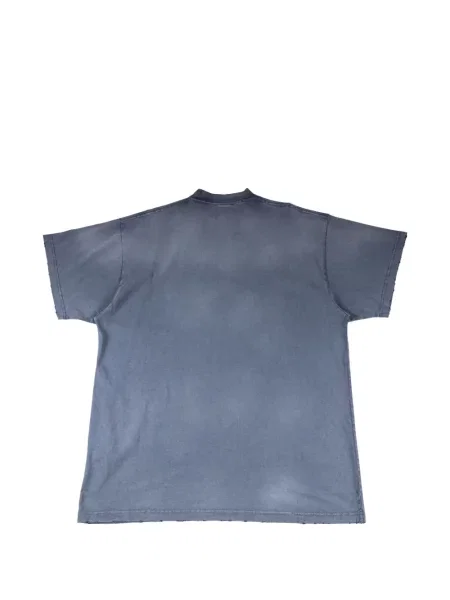 Tricou Balenciaga cu imagine albastru
