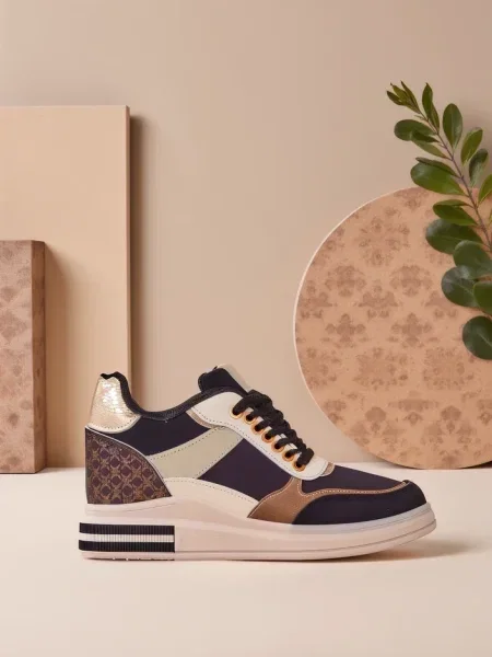 Sneakerși Resti cu pană albastru