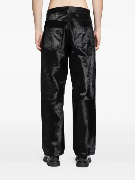 Pantaloni Sunflower din piele negru