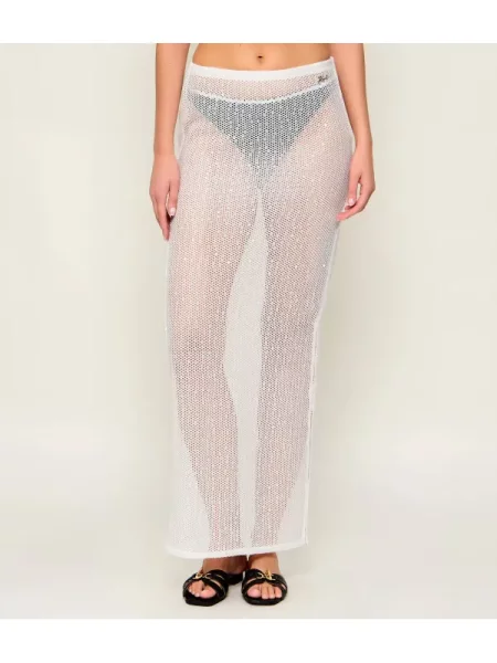 Karl Lagerfeld Jeans Fustă Signature alb