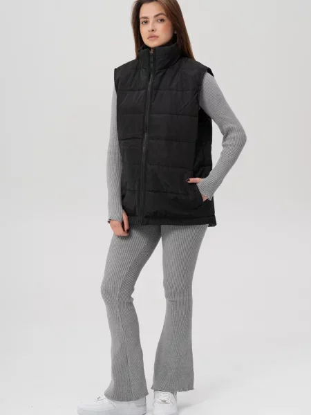 Утеплений жилет Without чорний