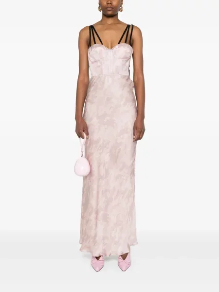 Rochie maxi Pinko din satin de costum