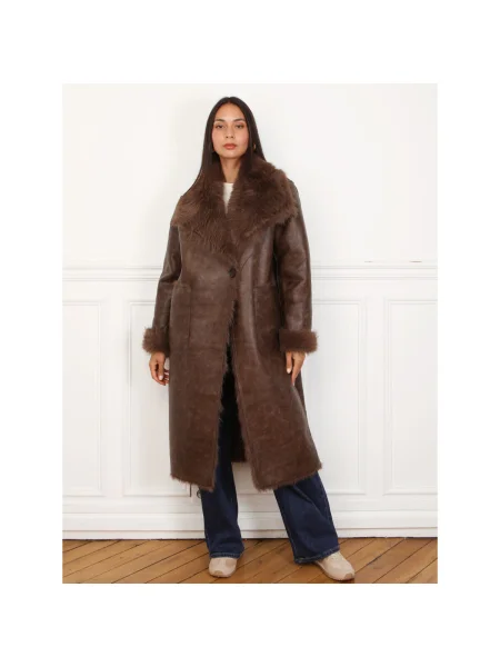 Palton La Modeuse maro