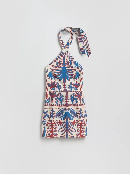 Reserved Сукня-міні з візерунком різнобарвний 