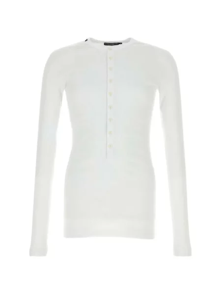 Tricou Dolce & Gabbana tricotate alb
