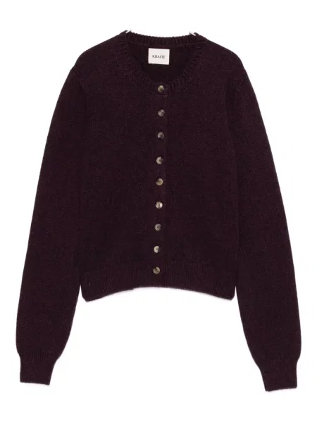 Cardigan Khaite din cașmir violet