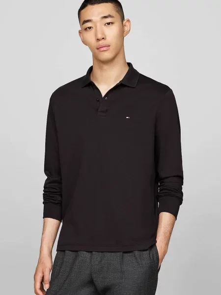 Поло Tommy Hilfiger черное