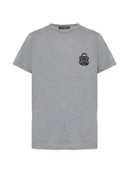 Tricou Dolce & Gabbana cu broderie gri