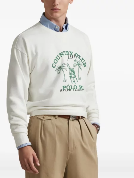Кожени чорапи Polo Ralph Lauren с отворена пета с пейсли десен бяло
