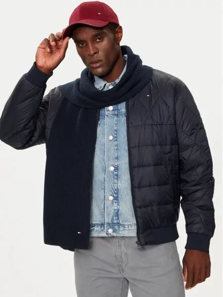 Szalik Tommy Hilfiger niebieska