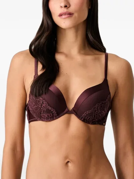 Sutien Guess din dantelă roșu