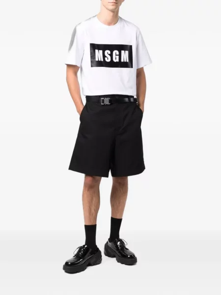 Tricou Msgm cu imagine alb