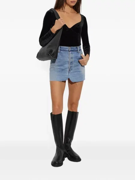 Fusta mini Vetements albastru