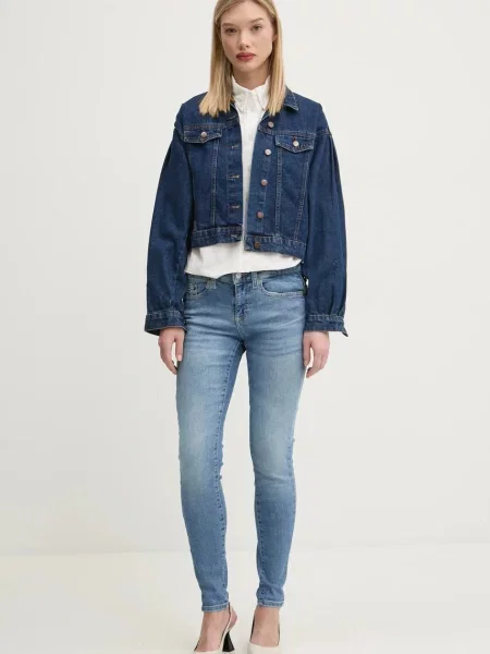 Tommy Jeans koszula beżowy regular z kołnierzykiem klasycznym biała