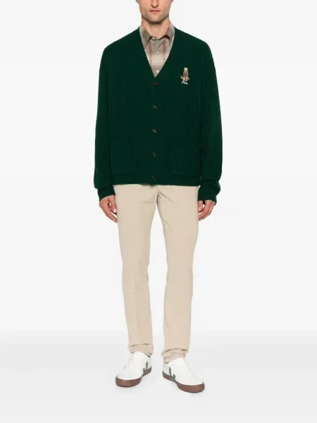Къс поло тениска Polo Ralph Lauren с автограф на райета бяло