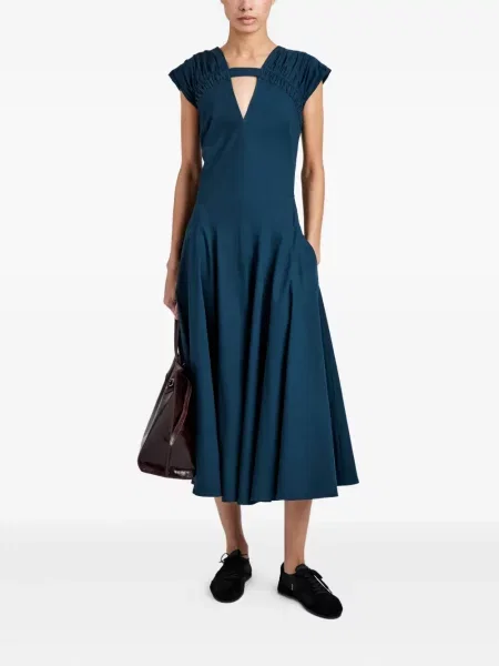 Kostiumas midi suknelė Proenza Schouler iki kelių mėlyna
